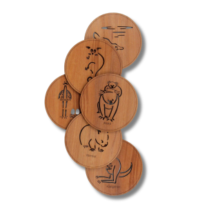 Aussie Animal Round Coasters